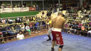 Bebut Profesional Boxeo de Sandro Dinamita Dominguez vs Darwin KOT 1 Asalto