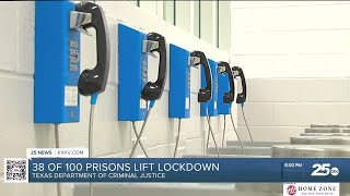 Majority of TDCJ facilities still under lockdown after one week