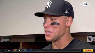 Aaron Judge shares his thoughts on Yankees' win over Toronto