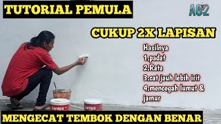 TUTORIAL || CARA MENGECAT TEMBOK YANG BENAR || EKSTERIOR DAN INTERIOR