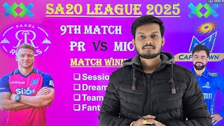 Paarl royals vs mi cape town sa20 9th match prediction, sa20 today match prediction, pr vs mict