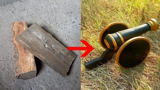 How To Make Wooden Cannon