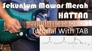 HATTAN - Sekuntum Mawar Merah - Guitar Solo Tutorial with TAB