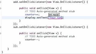 010 Android Application Development Tutorial 10 Using setText method for our button