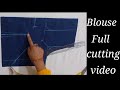 Blouse cutting and stitching|Blouse cutting and stitching easy tutorial 👌