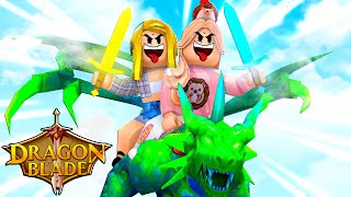 Madison Plays Dragon Blade with Trinity on Roblox!!