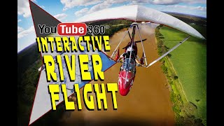 Insta360 One X River Flight | Microlight virtual reality interactive flying