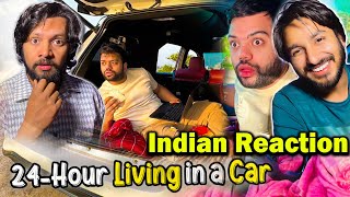 Ducky Bhai Living In A Car For 24 Hours Challenge 😱 #indianreaction