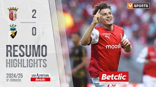 Resumo: Braga 2-0 Farense (Liga 24/25 #9)