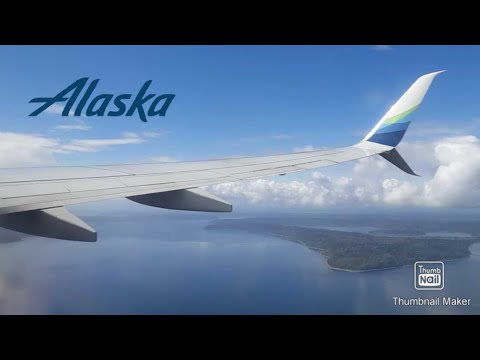 Alaska Airlines Boeing 737-800 Pushback, Taxi And Takeoff From Seattle ...