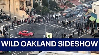 Oakland sideshow  gives view of chaotic gathering