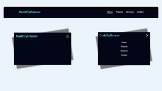 Professional Navbar Design Using HTML CSS JS | Mobile First Approach