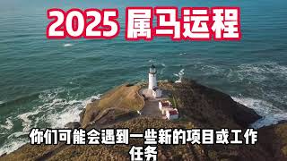 2025 蛇年 - 属马运程。