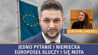 Niemiecka europoseł mota się i kluczy po twardych pytaniach o praworządność!