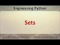 Engineering Python 06C: Sets