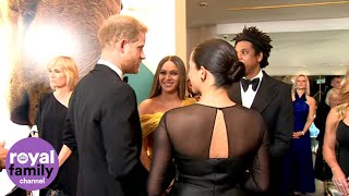 'We Love You Guys': Beyoncé Tells Duke and Duchess of Sussex at Lion King Premie