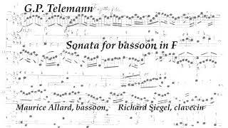 Telemann Sonata in f-minor for bassoon 1728