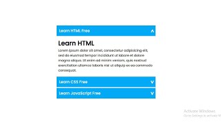 How To Make a Pure CSS Accordion Menu Using HTML and CSS Only | CSS Accordion | E-CODEC