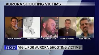 Vigil held for Aurora shooting victims; services announced for 21-year-old victim