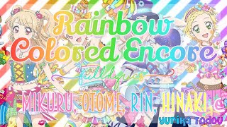 Aikatsu! Photo on Stage! Rainbow Colored Encore Full + Lyrics Mikuru, Otome, Rin, Hinaki