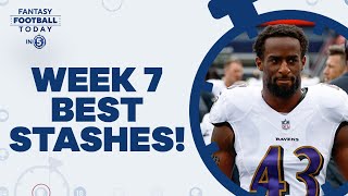 Week 7 Beat The Waiver Wire: Stashes, Streamers & Replacements (Fantasy Football Today in 5 Podcast)