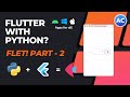 How to use flutter in Python | Text Input & Elevated Button | Part - 2 | Abhicoder