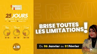 COMMANDE 2025 - J19 | Brises toutes les limitations