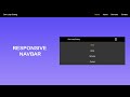 Responsive Navbar Tutorial | HTML, CSS & JavaScript