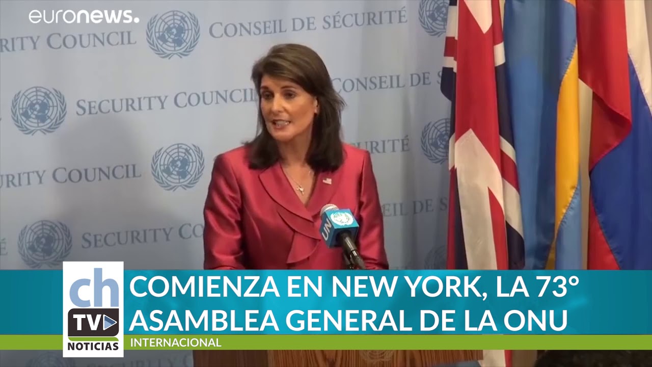 COMIENZA EN NEW YORK, LA 73° ASAMBLEA GENERAL DE LA ONU - YouTube