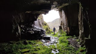 Exploring abandoned slate mines near Coniston