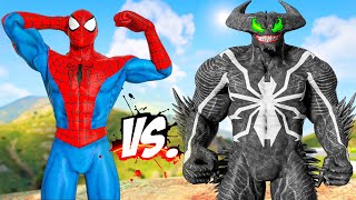 SPIDERMAN MUSCLE VS FALLEN VENOM | SPIDER-MAN VS VENOM