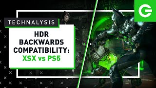 Technalysis: HDR Backwards Compatibility Comparison - Xbox Series X vs PS5