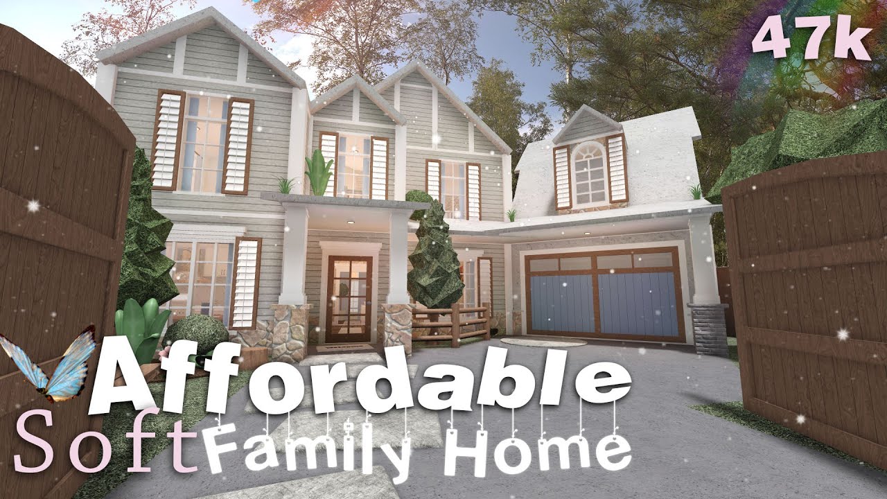 Affordable Soft Roleplay Family Home | Welcome To Bloxburg (no Advanced ...