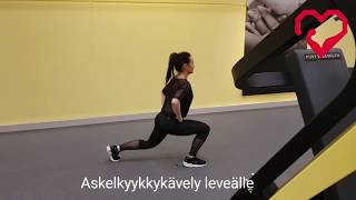 Askelkyykkykävely leveälle