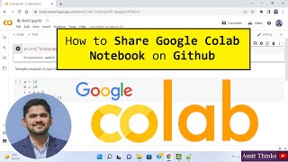 How to Share Google Colab Notebook on Github | Upload | 2022