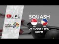 Squash Men's Team final: Singapore 🇸🇬 vs 🇵🇭 Philippines | 29th SEA Games 2017