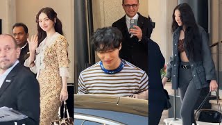 변우석, 에스파 카리나, 미오브 가원 Byeon Woo Seok, Aespa Karina, Meovv Gawon at Prada Fashion Week in Milan