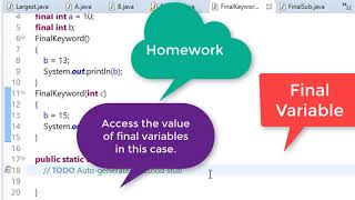 67. Final keyword in java