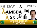 Back to the LAMBDA lab! (Week 2)