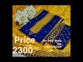 Cross Stitch 3pc Suits Stuff Cotton With Chifoon Dupatta Price 2300 With Free Delivery.