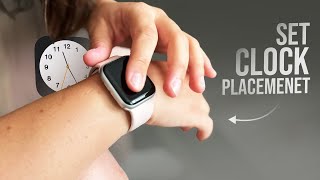 How to Set Clock Placement on Apple Watch (tutorial)