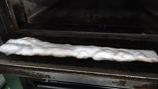 パン焼き器の焦げ付き汚れを分解除去する動画