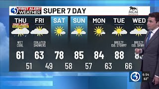First Alert Weather Extra: Temperatures nearing 90 next week