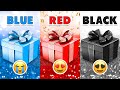 Choose Your Gift! 🎁 Blue, Red or Black 💙❤️🖤 How Lucky Are You? 😱