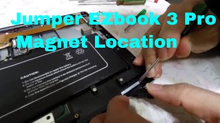 Jumper EZBook 3 Pro how to remove the magnet (open the lid with one hand)