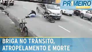 Morre colombiano atropelado após discussão no trânsito no litoral de SP |Primeiro Impacto (10/01/25)