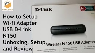 How to setup Wifi USB Adapter D-Link N150 | Unboxing, Setup and Review