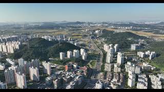 8K 초고화질 슬로우 DJI 0671 04 경기도 시흥시 능곡동 드론으로 담은 경기도 시흥시 능곡동의 상록꽃식물원과 선부라골 자연