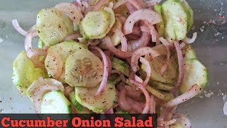 Cucumber Onion Salad Home Style | Khub Sohoje Cucumber Salad Recipe | Diet Salad