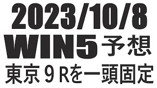 【競馬予想】２０２３年１０月８日のＷＩＮ５予想